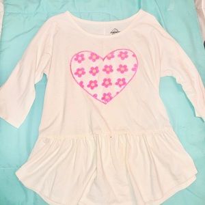 Girls Long Sleeve Peplum Top